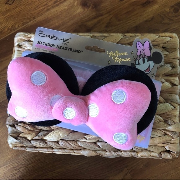 Creme Shop 3D Teddy Headyband: Disney Minnie Mouse pink Limited edition - Picture 1 of 2